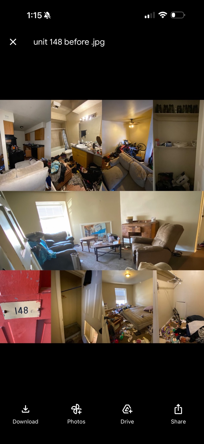 Apartment before cleaning - Unit 148